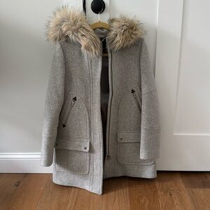 🩶 JCrew Stadium coat size 2